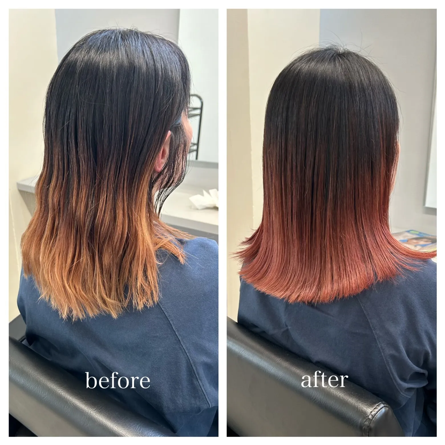before→after